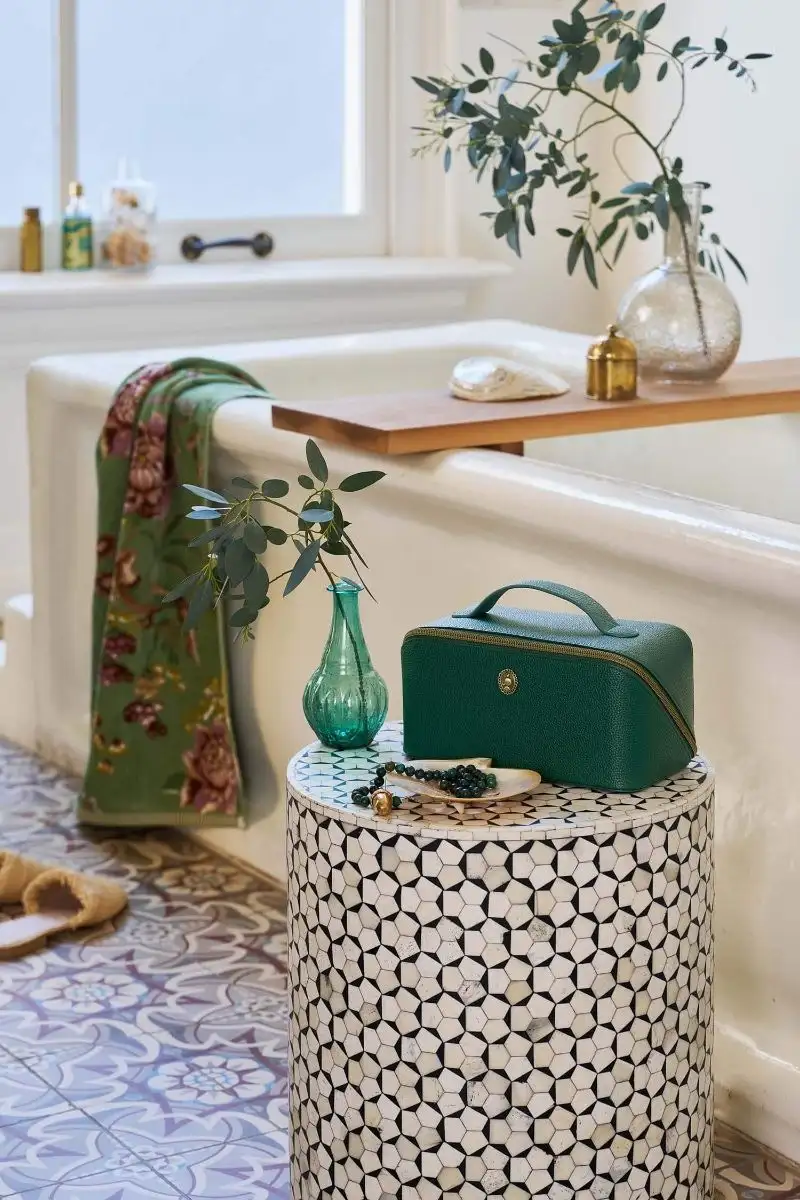PiP Studio cosmetic bag Cyrille green medium - Afbeelding 4