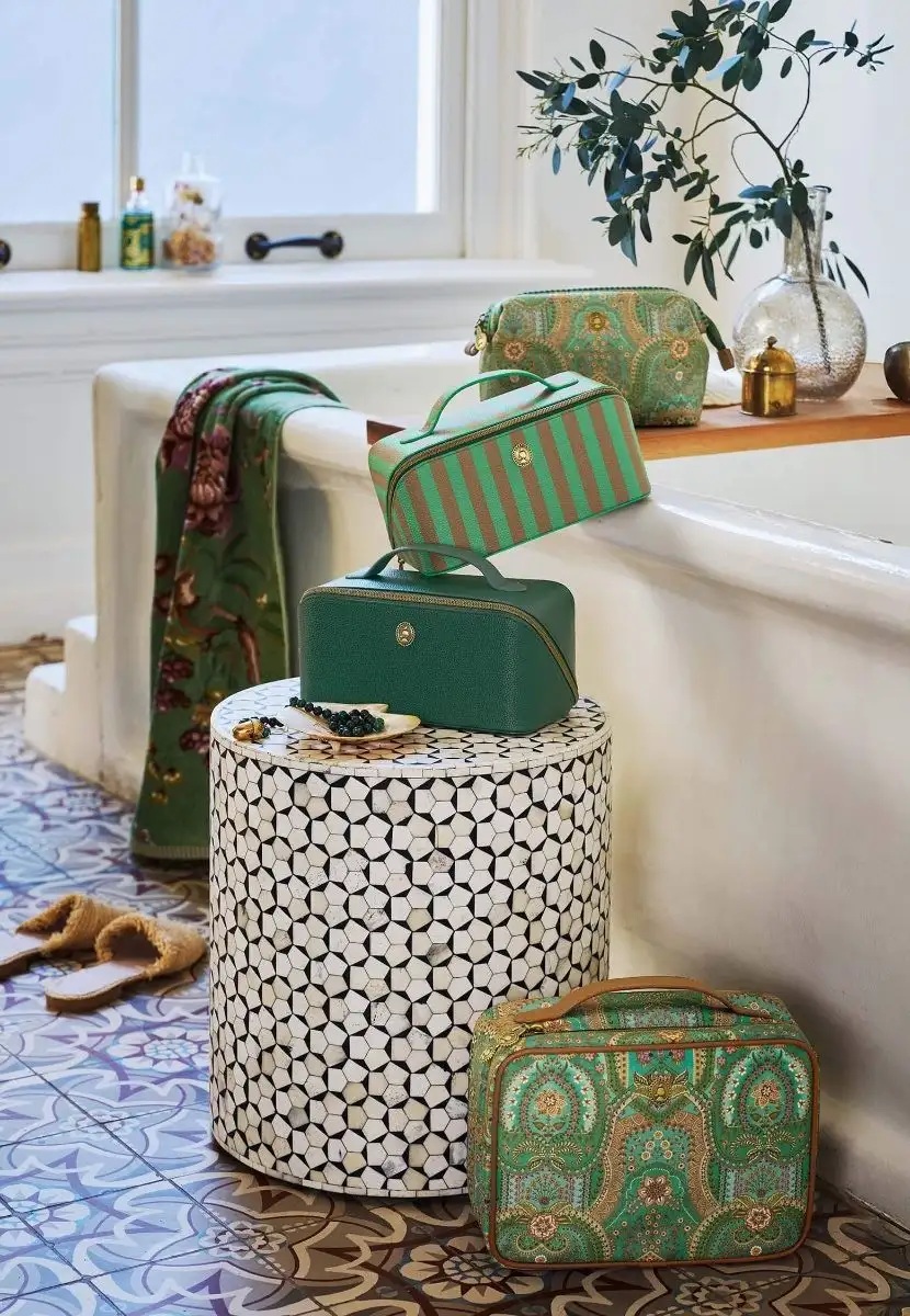 PiP Studio cosmetic bag Cyrille green medium - Afbeelding 5