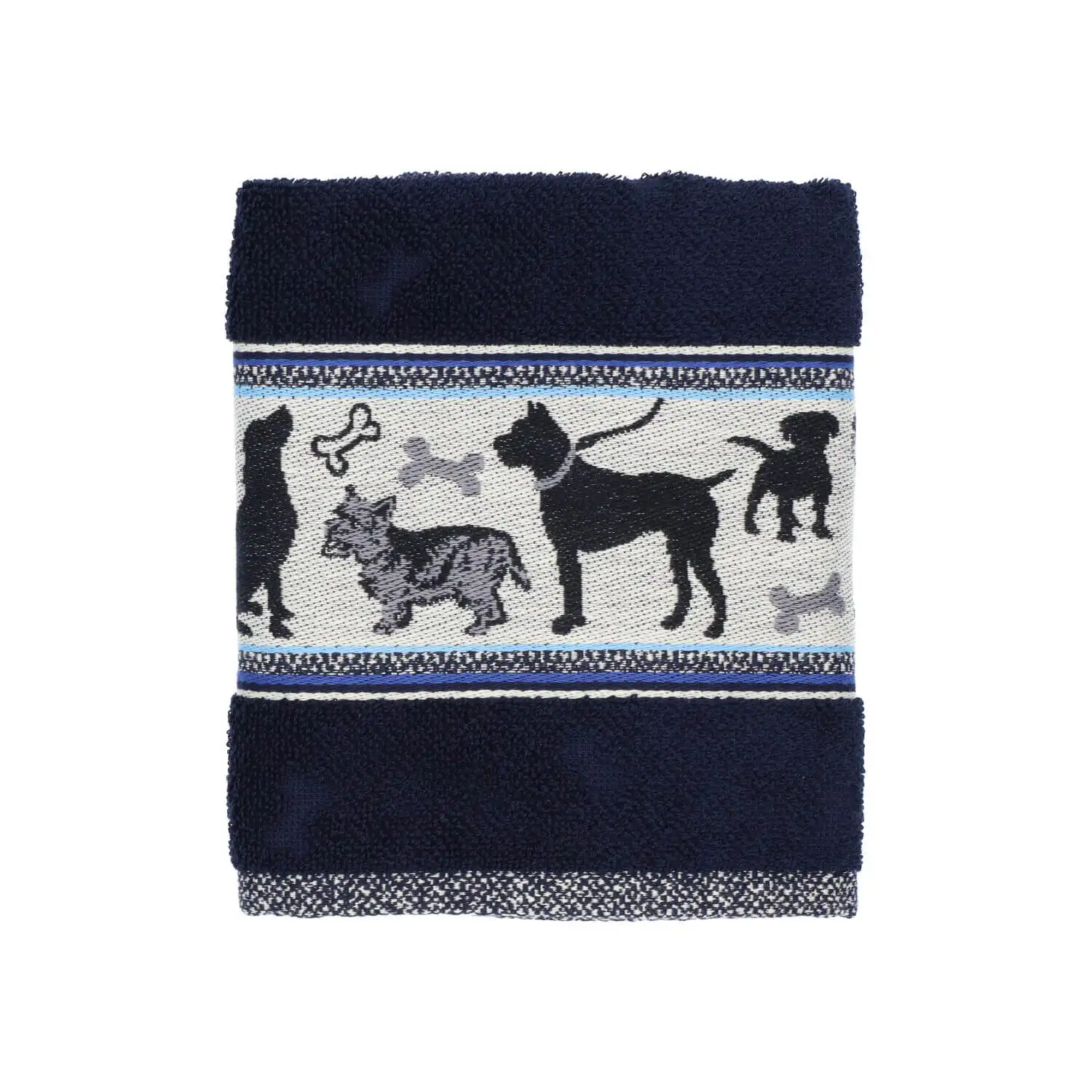 Bunzlau Castle keukendoek Dog dark blue - Afbeelding 3