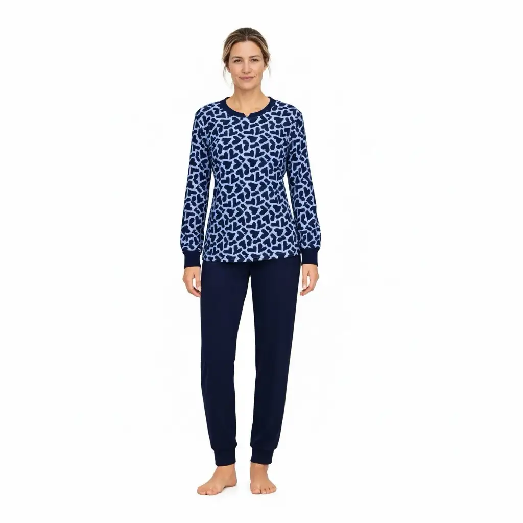 Ringella dames pyjama Hart 6511211 air blue - Afbeelding 5