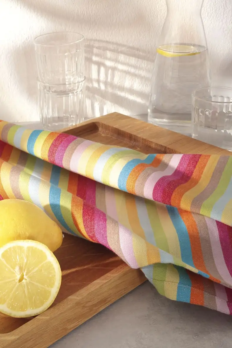 Cawö theedoek Cuisine Lifestyle Streifen multicolor 7008 - Afbeelding 2