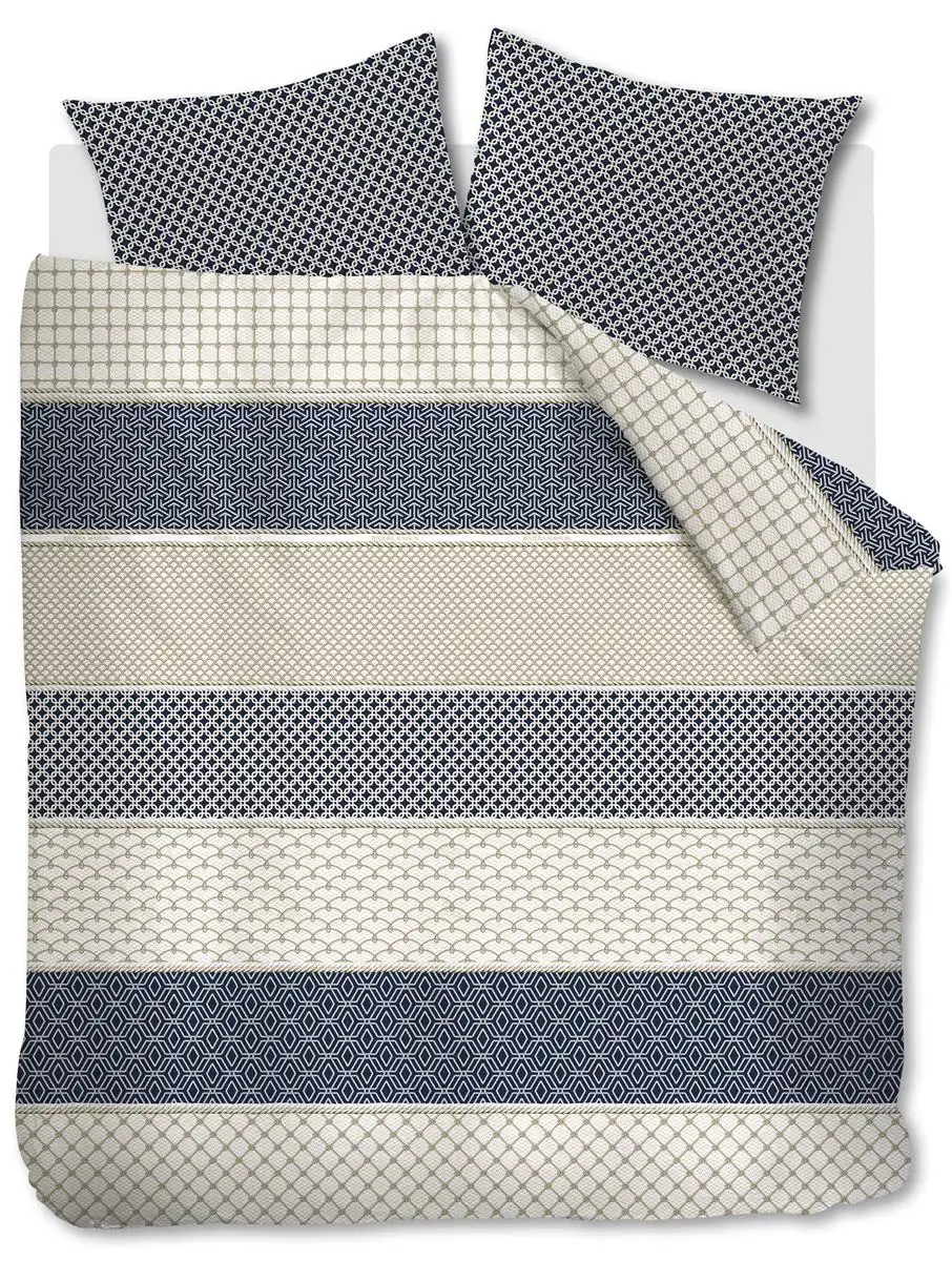 Riviera Maison dekbedovertrek Ropes navy - Afbeelding 2