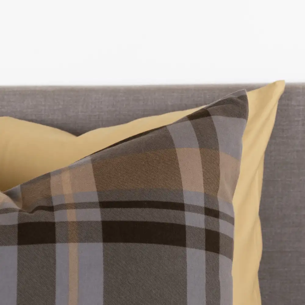 Kayori dekbedovertrek Anya flanel taupe - Afbeelding 2
