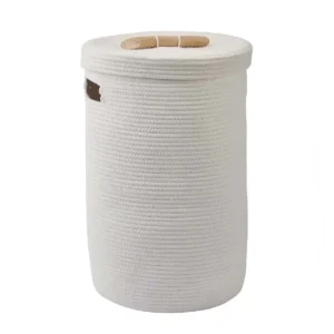 Aquanova wasmand met deksel Otis 10 ivory