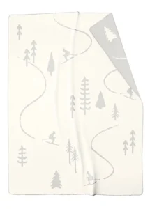 Cawo plaid WINTER EDITION Skifahrer 62720 natur-stein