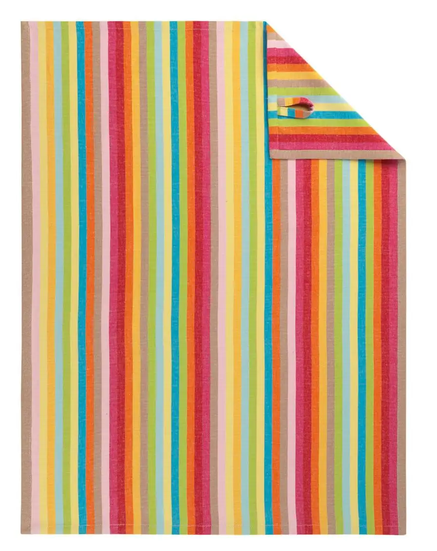 Cawö theedoek Cuisine Lifestyle Streifen multicolor 7008