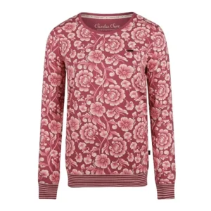 Charlie Choe dames pullover Bloem paars