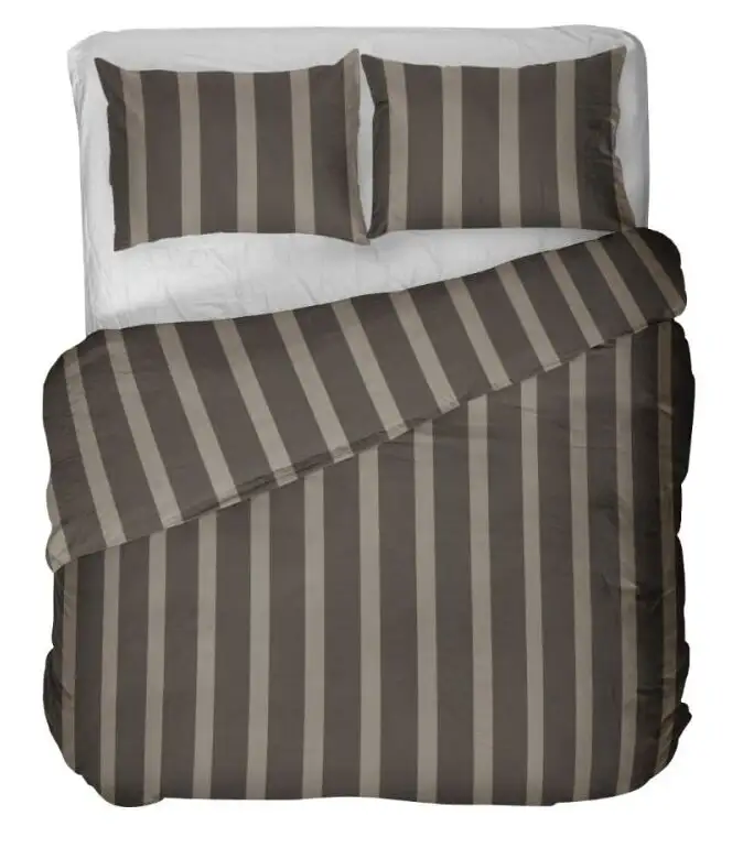 Kayori dekbedovertrek Dasshu katoensatijn antraciet - 2-persoons 200x200/220cm + 2 slopen - Afbeelding 4