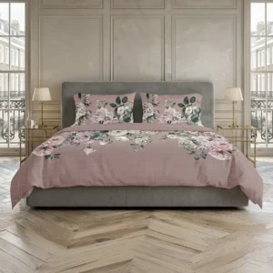 Heckettlane dekbedovertrek London Suite satijn shady pink