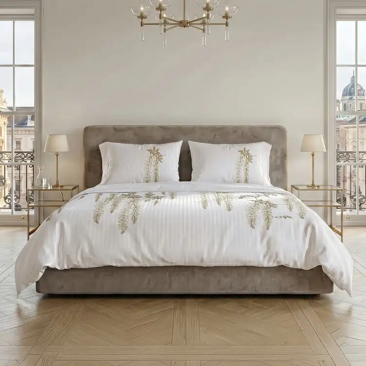 Heckettlane dekbedovertrek Vienna Suite satijn white