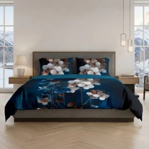Heckettlane dekbedovertrek Zermatt Suite tencel midnight blue