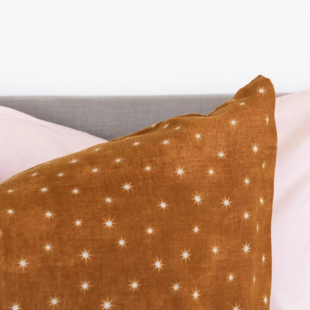 Kayori dekbedovertrek Hoshi flanel okergeel - Afbeelding 2