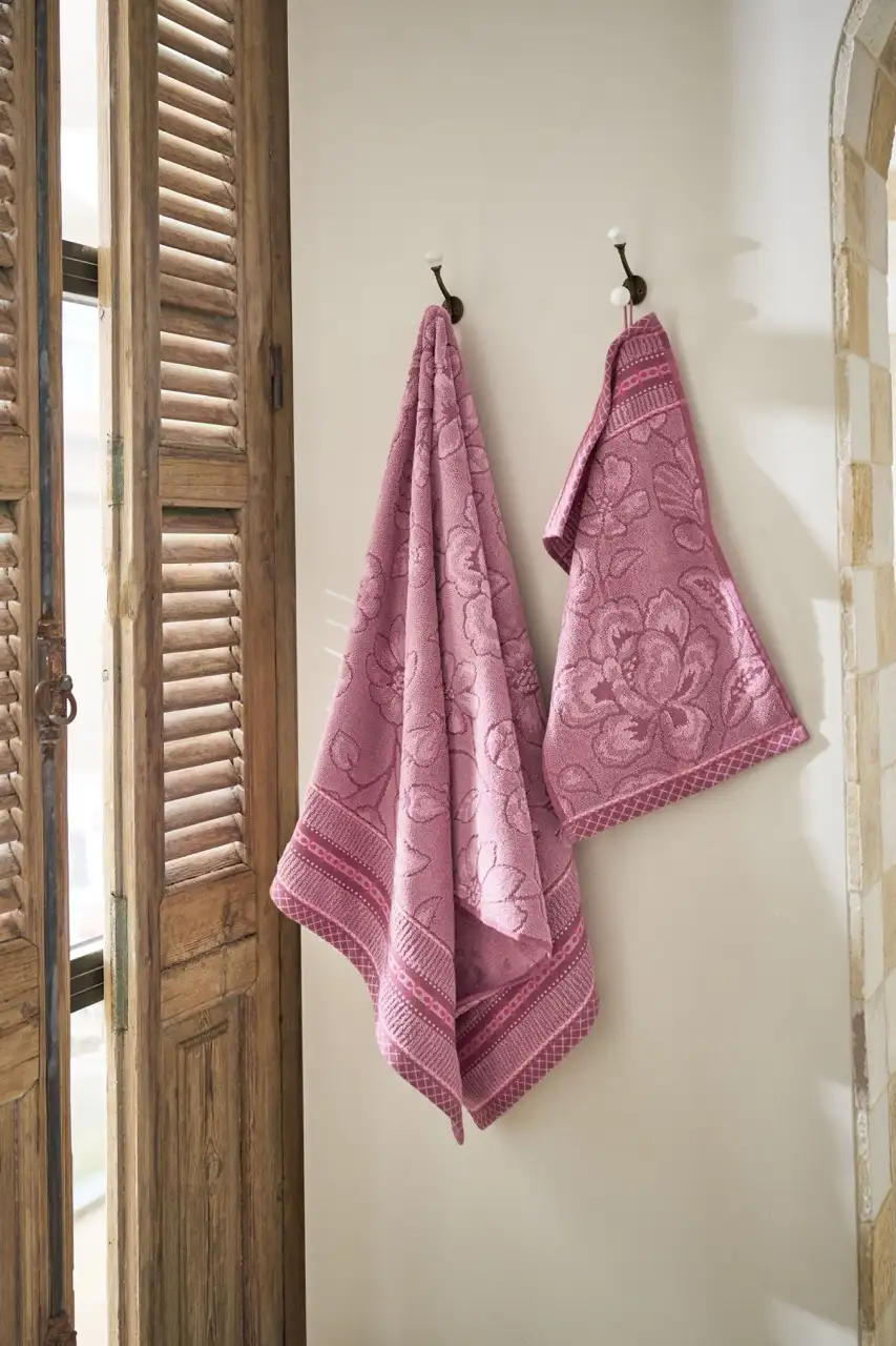 PiP studio badserie Jasmin Jacquard light pink - Afbeelding 3