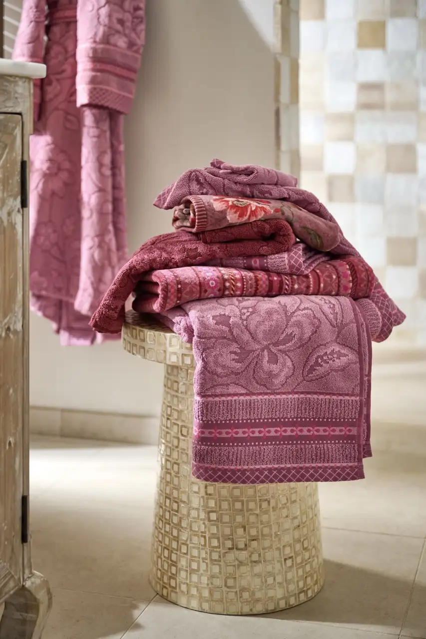 PiP studio badserie Jasmin Jacquard light pink - Afbeelding 5