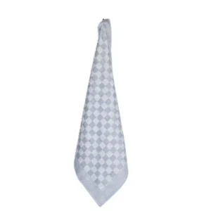 Jorzolino theedoek Check BBQ greyblue