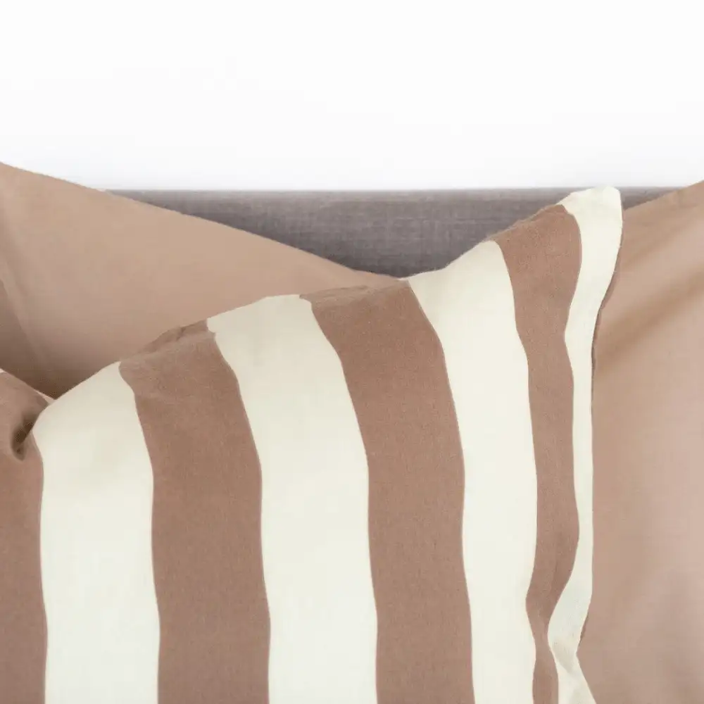 Kayori dekbedovertrek Jula flanel taupe - Afbeelding 2