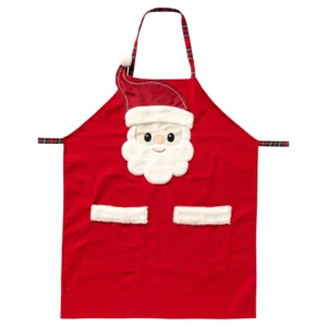 Kerst keukenschort Santa Chef 68x85cm true red