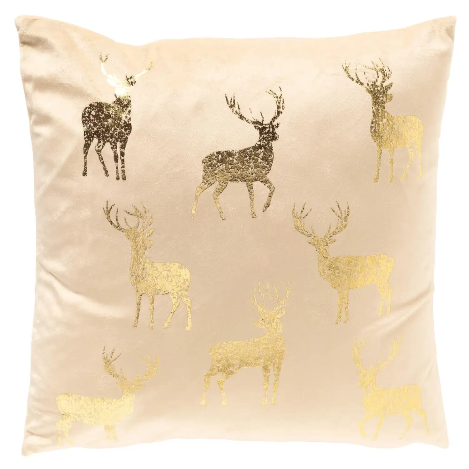 Kerst sierkussen Nordic Reindeer 45x45cm brazillian sand