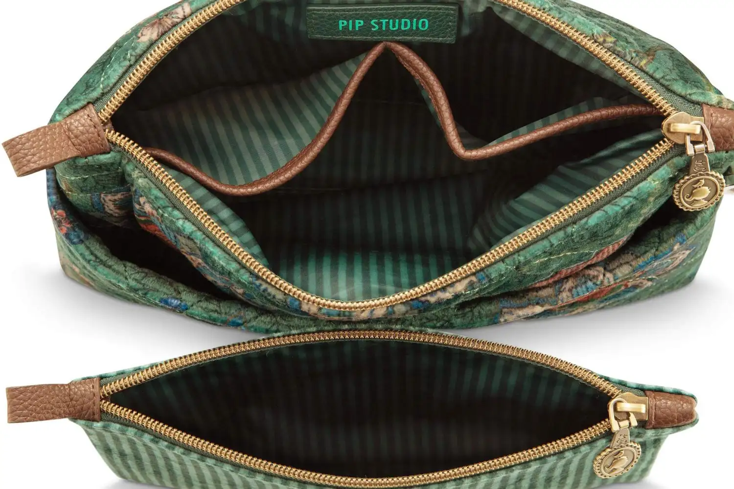 PiP Studio cosmetic bag set Caryn Mumbai Morning green - Afbeelding 4