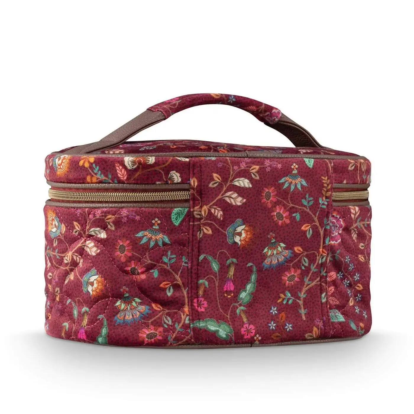 PiP Studio beauty case Cleo Flora Bangelore dark pink - Afbeelding 2