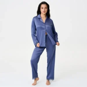 LingaDore pyjama Silk Dreams nightshadow grey
