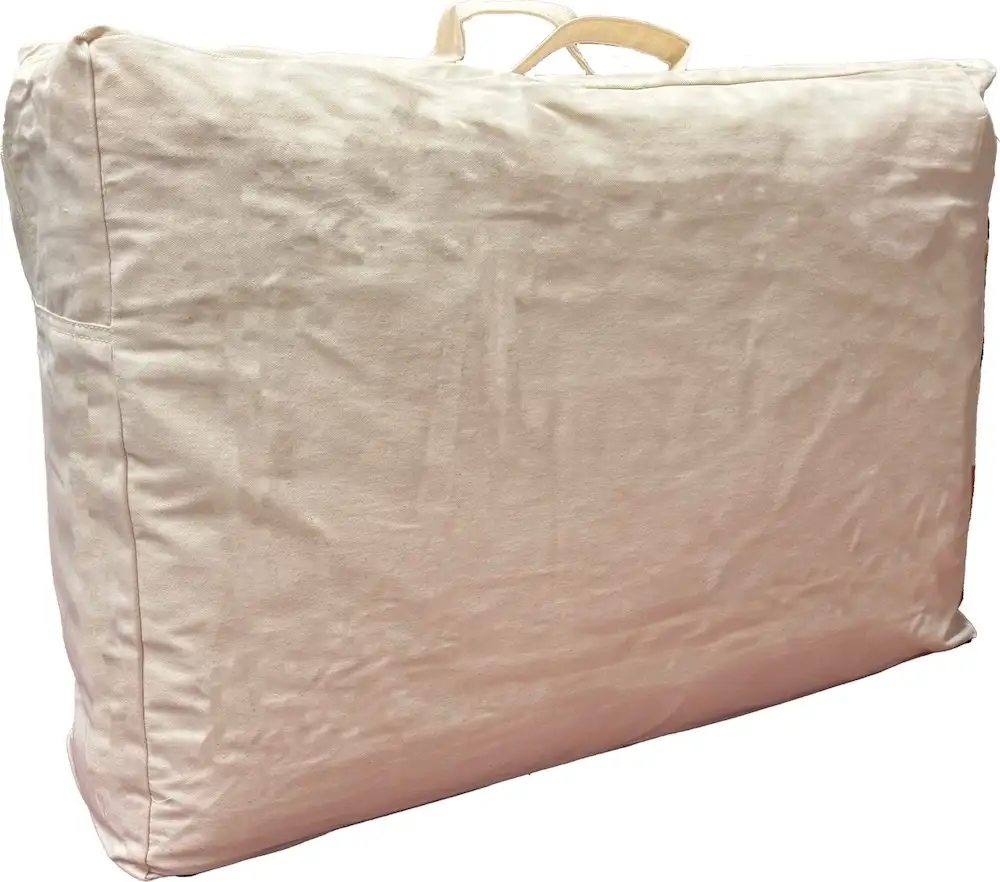 Wollen 4-seizoenen dekbed 140x200cm tencel-katoen tijk - 140x200 - Afbeelding 2