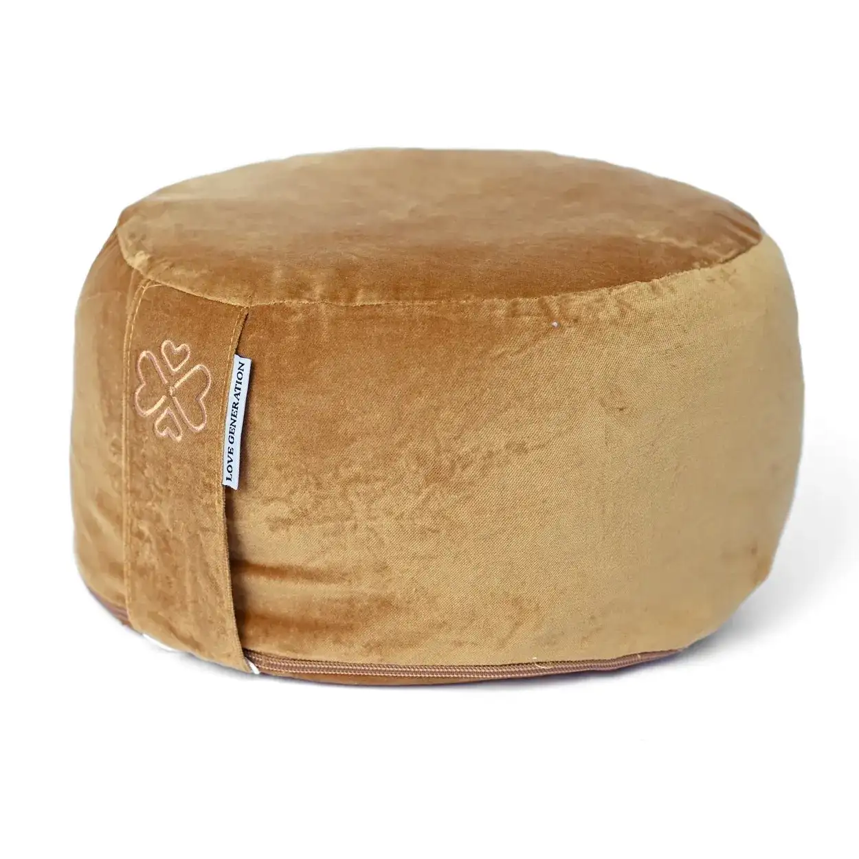 Love generation meditatiekussen Velvet goud 30x15cm
