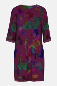 Mey dames slaapshirt Cosmic Garden crushed berry