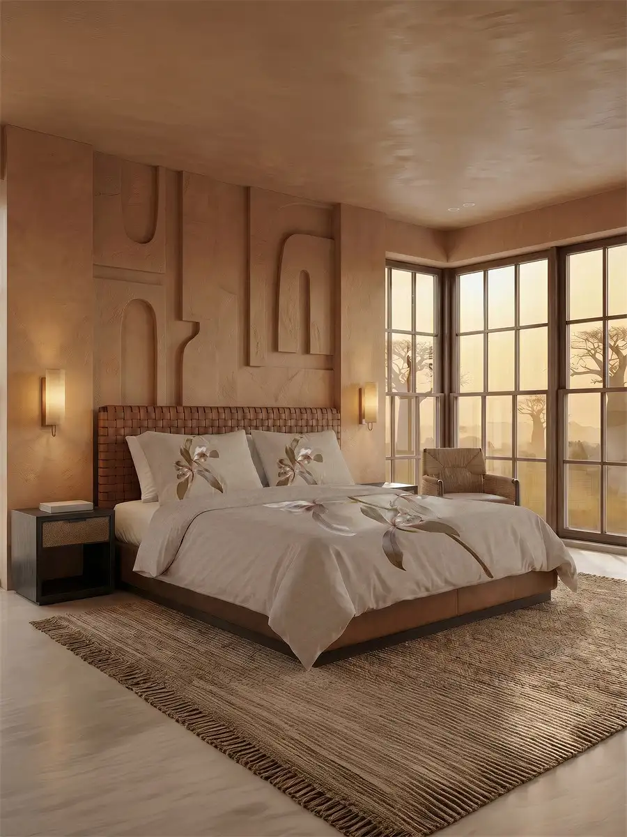 Heckettlane dekbedovertrek Nairobi Suite satijn taupe-grey - Afbeelding 5