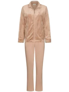 Pastunette dames huispak Couture 181262-222-1 light brown