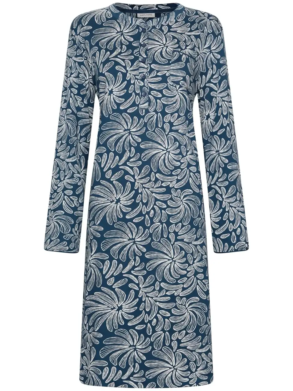 Pastunette dames nachthemd Nordic Bloom 111262-154-1 dark blue