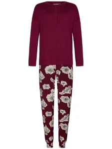 Pastunette dames pyjama 121252-210-2 dark red
