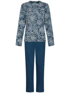 Pastunette dames pyjama Nordic Bloom 121262-154-1 dark blue
