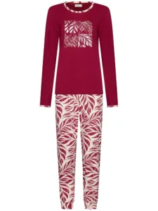 Pastunette dames pyjama Rosewood Comfort 121262-100-2 dark red