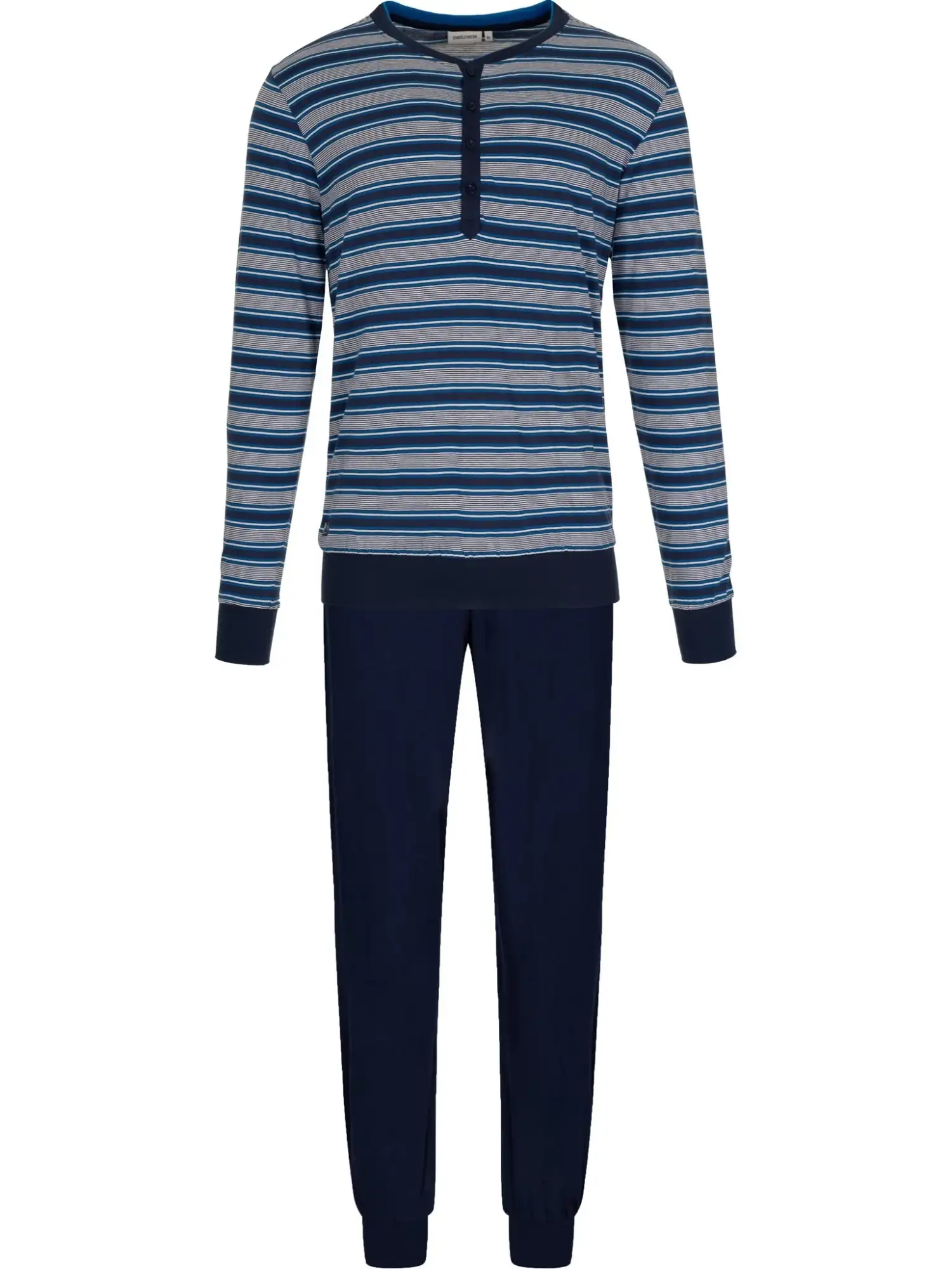 Pastunette heren pyjama Blue Draft 122262-520-1 dark blue