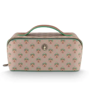 PiP Studio cosmetic bag Cyrille Jaipur Flower medium green