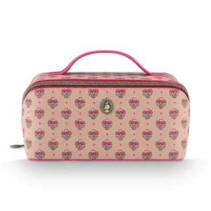 PiP Studio cosmetic bag Cyrille Jaipur Flower medium sand pink