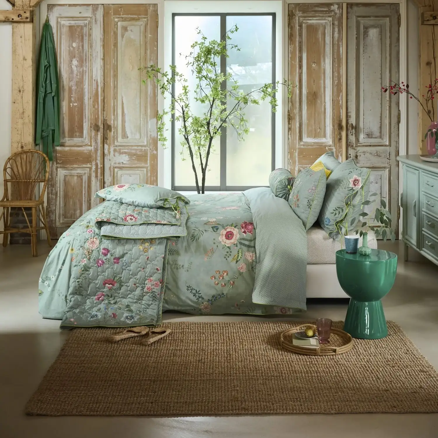 PiP Studio dekbedovertrek Everbloom green