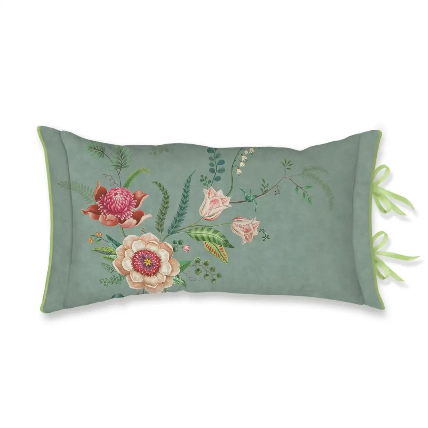 Pip Studio sierkussen Everbloom 35x60cm green