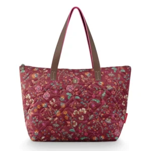 PiP Studio tote bag Tilda Flora Bangelore medium dark pink