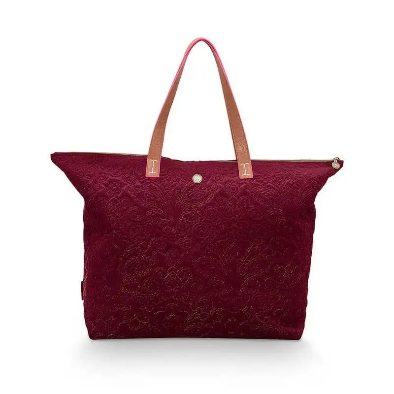PiP Studio tote bag Tilda Velvet Quiltey Days medium red