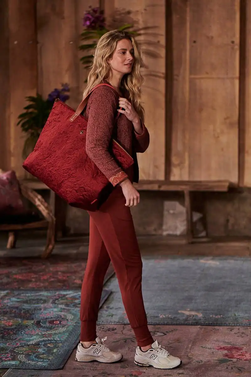 PiP Studio tote bag Tilda Velvet Quiltey Days medium red - Afbeelding 2