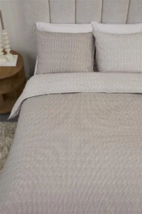Riviera Maison dekbedovertrek Twisted sand - 2-persoons 200x200/220cm + 2 slopen