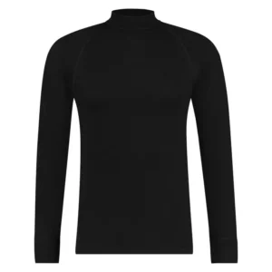 RJ Bodywear Thermo heren LS shirt black