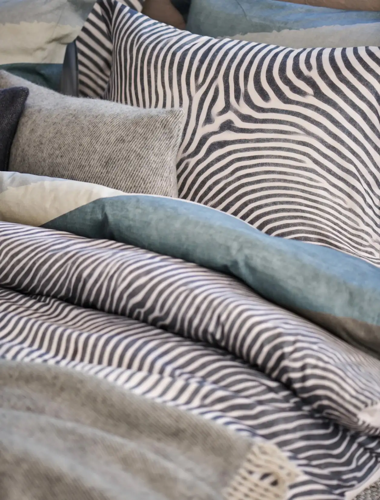 Vandyck dekbedovertrek Stumble satijn faded denim - Afbeelding 4