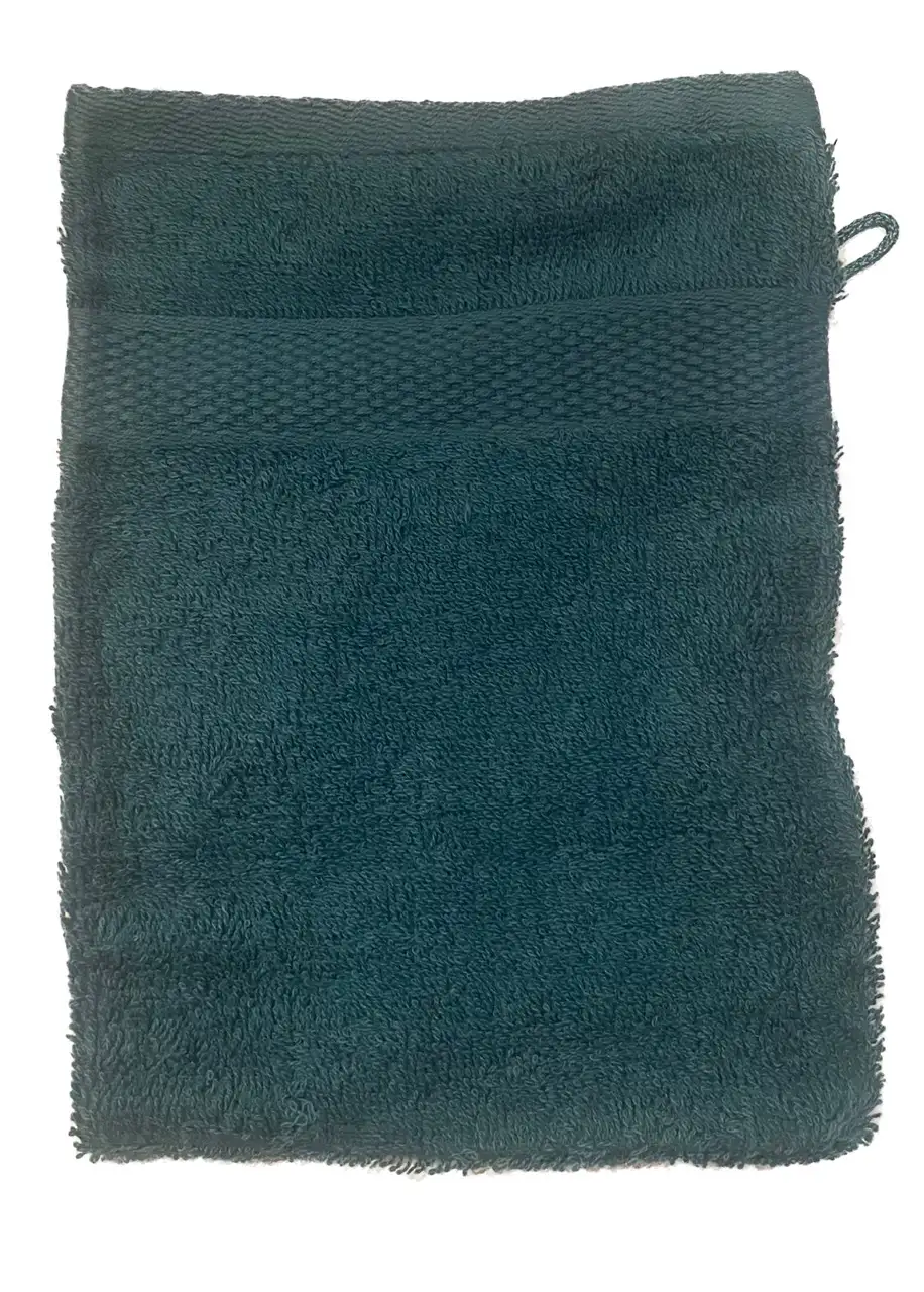 Seahorse washand Metropole petrol 16x21cm 3-pack