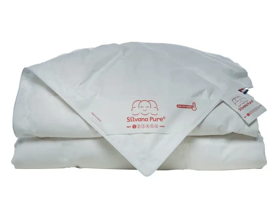 Silvana Pure Colortemp® donzen dekbed zomer rood