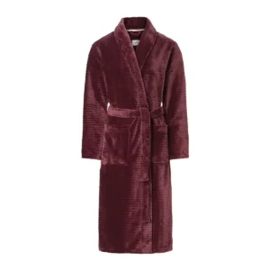Ten Cate Comfort Wear badjas Stripe cherry burgundy