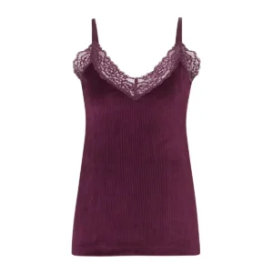 Ten Cate Comfort Wear spaghetti top kant cherry burgundy