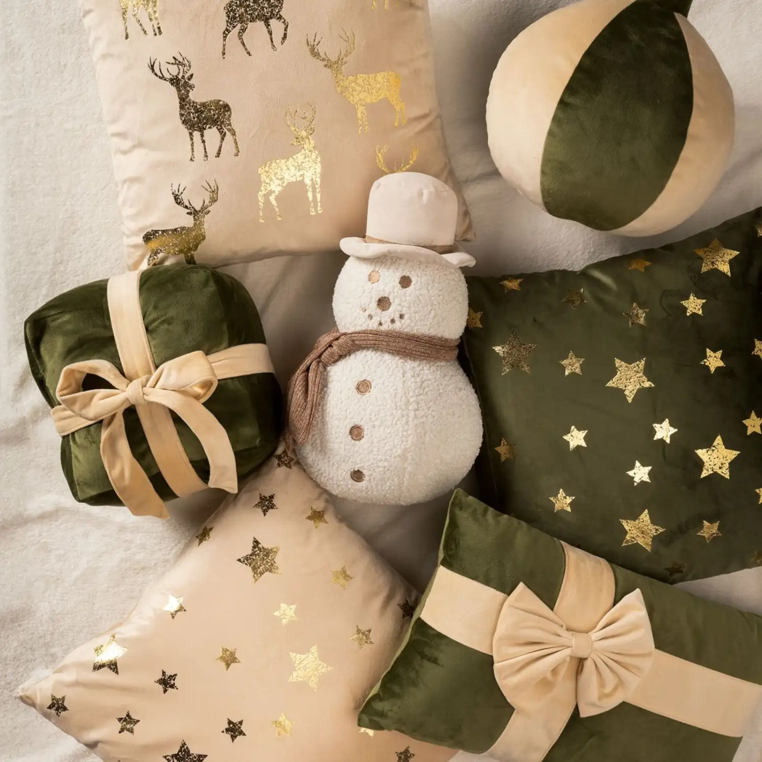Textino sierkussen Cuddle Gift 30x50 bronze green - Afbeelding 4